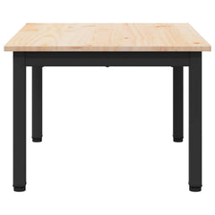 vidaXL Coffee Table Natural 60 x 50 x 36 cm Solid Pine Wood 6