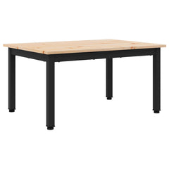 vidaXL Coffee Table Natural 70 x 50 x 36 cm Solid Pine Wood 2
