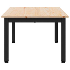 vidaXL Coffee Table Natural 70 x 50 x 36 cm Solid Pine Wood 6