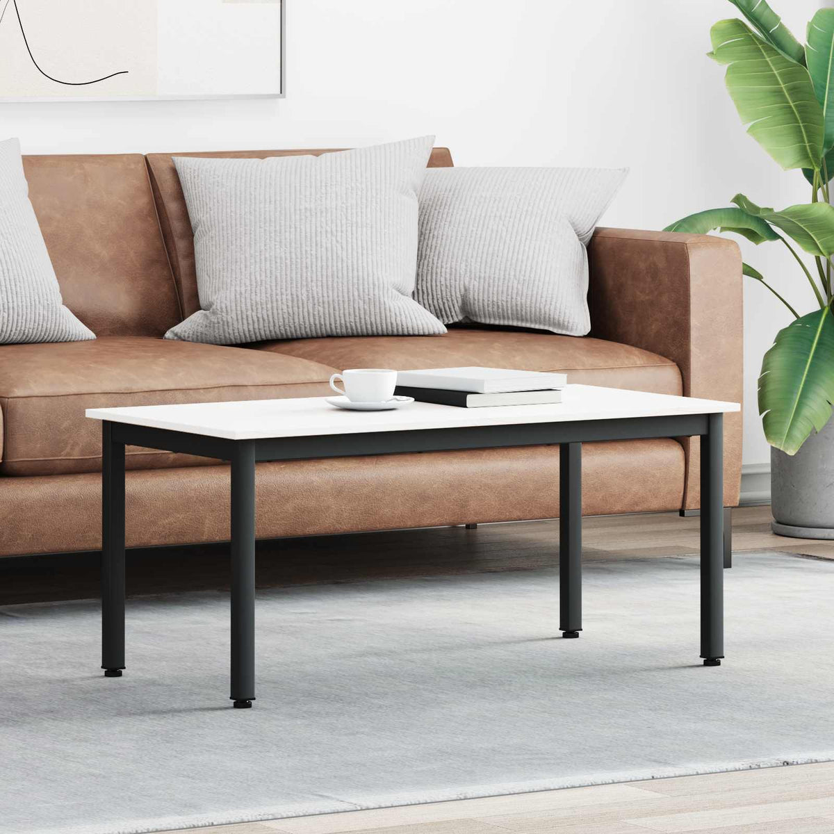 vidaXL Coffee Table Solid Pine Wood White