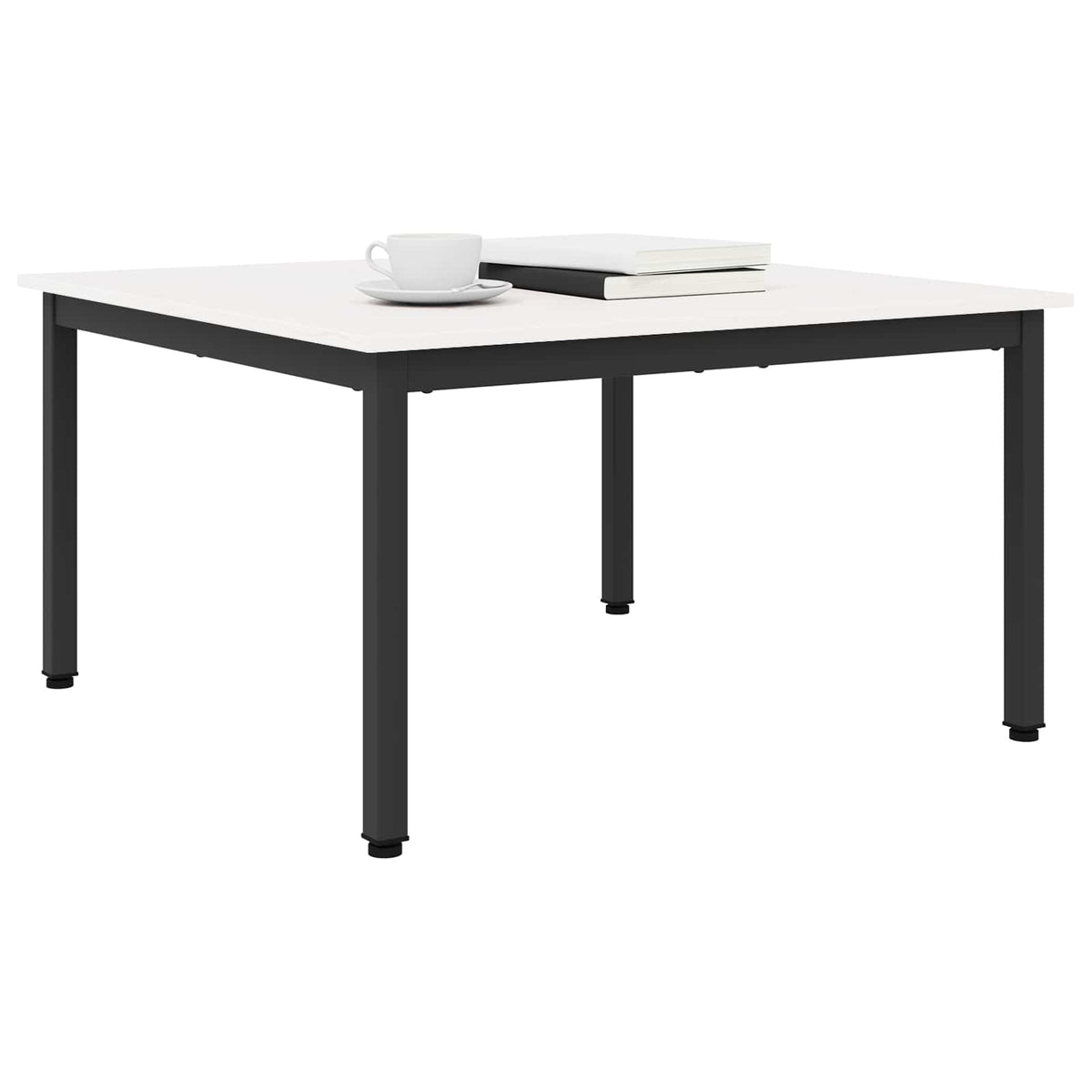 Coffee Table Solid Pine Wood White 80 cm 45 cm 80 cm