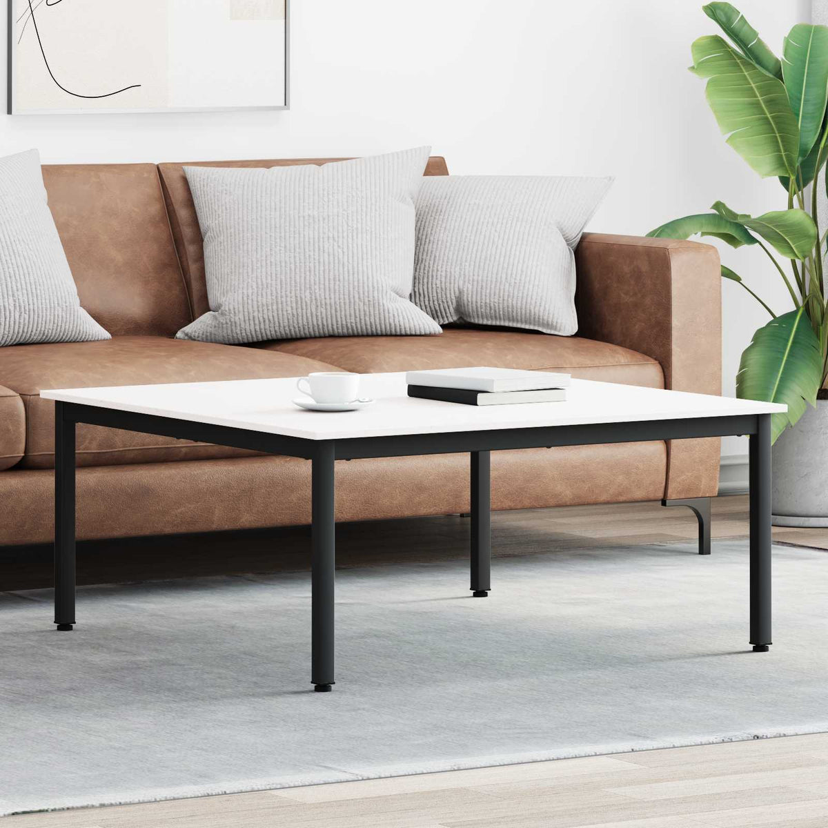 vidaXL Coffee Table Solid Pine Wood White