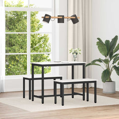 Bench Solid Pine Wood White 80 x 35 x 45 cm