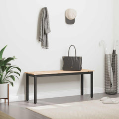 Bench Solid Pine Wood Natural 110 x 35 x 45 cm