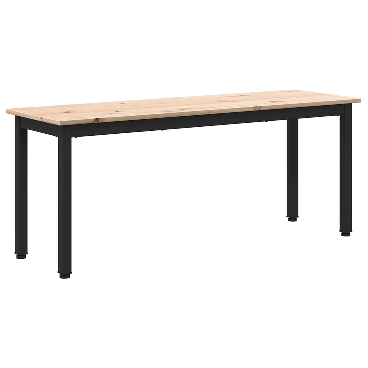 Bench Solid Pine Wood Natural 110 x 35 x 45 cm
