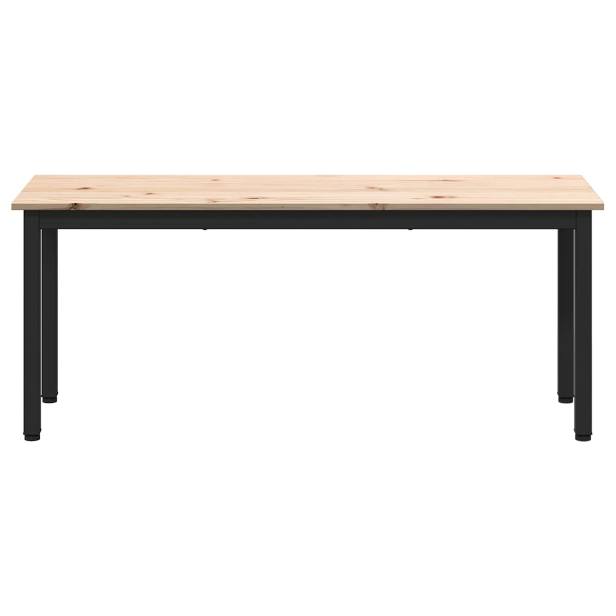 Bench Solid Pine Wood Natural 110 x 35 x 45 cm