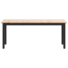 Bench Solid Pine Wood Natural 110 x 35 x 45 cm