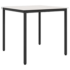 vidaXL Dining Table White 80 x 80 x 75 cm Solid Pine Wood 2