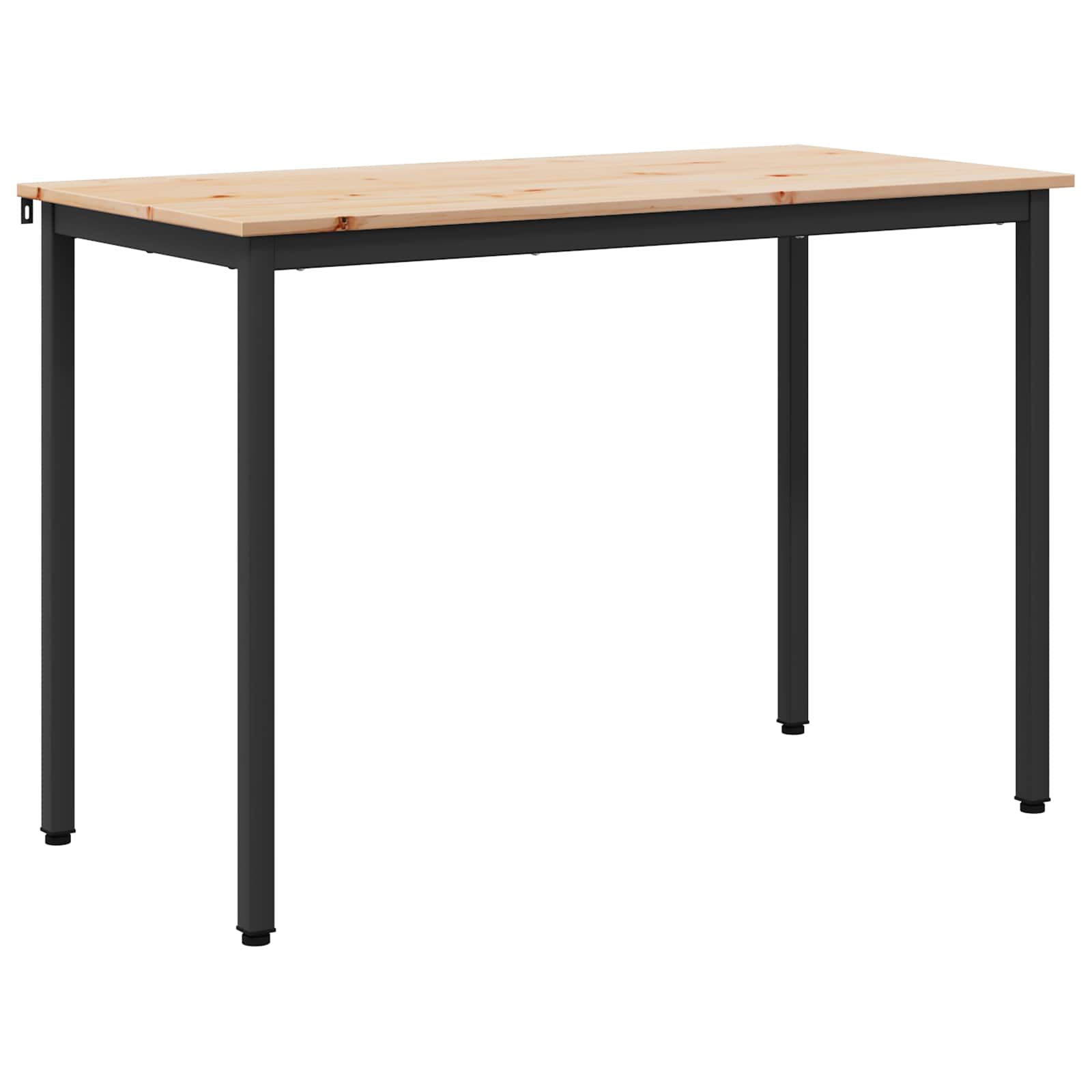 vidaXL Dining Table Natural 110 x 55 x 75 cm Solid Pine Wood 2