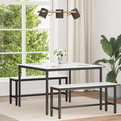 vidaXL Dining Table White 110 x 110 x 75 cm Solid Pine Wood 1