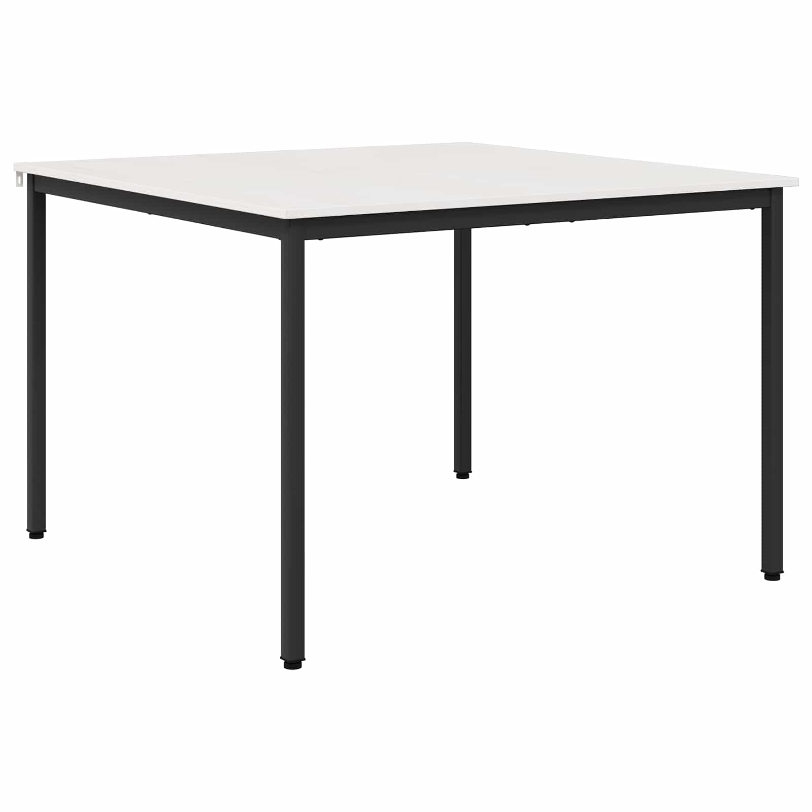 vidaXL Dining Table White 110 x 110 x 75 cm Solid Pine Wood 2