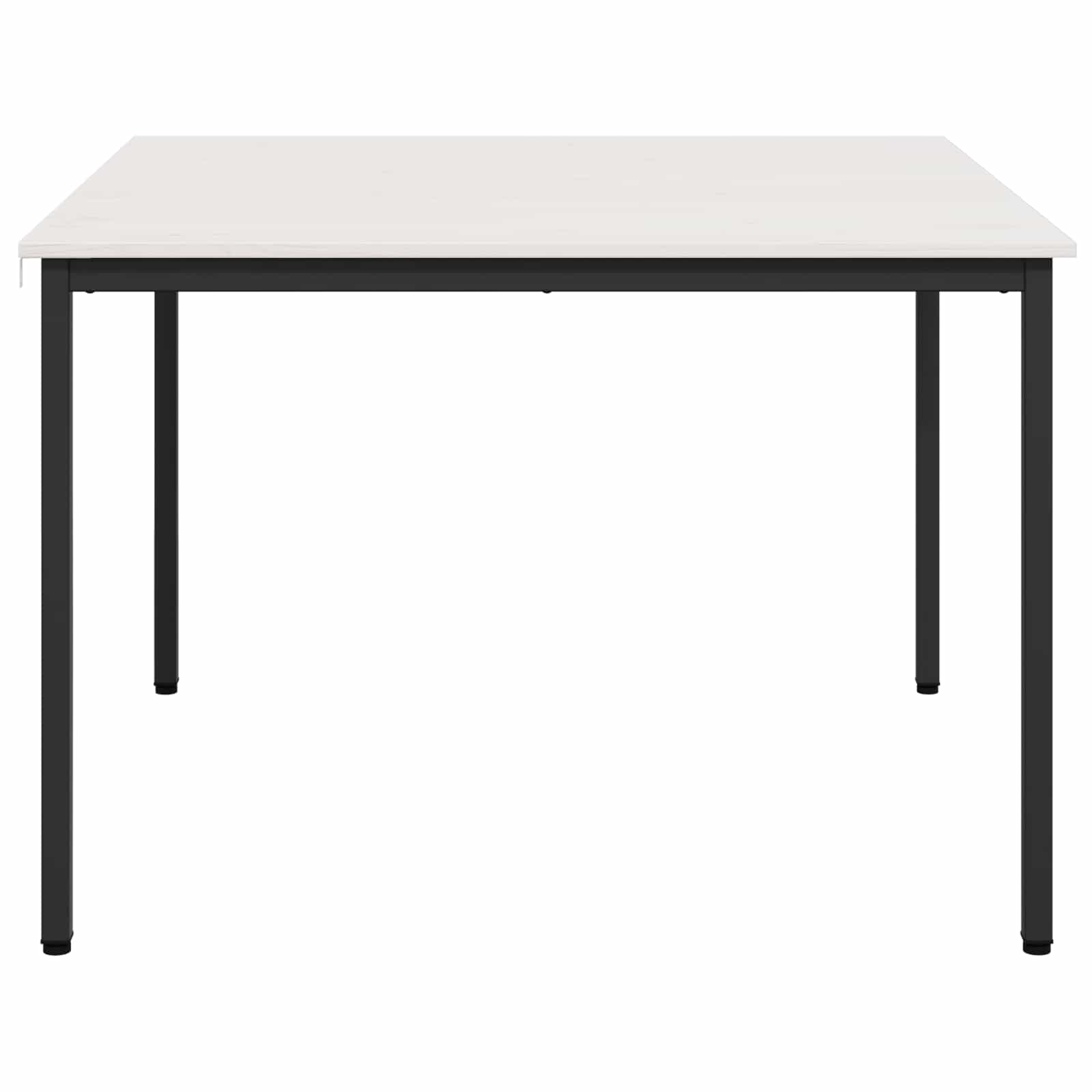 vidaXL Dining Table White 110 x 110 x 75 cm Solid Pine Wood 6