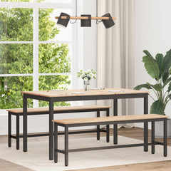 vidaXL Dining Table Natural 140 x 80 x 75 cm Solid Pine Wood 1