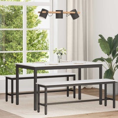 vidaXL Dining Table White 140 x 80 x 75 cm Solid Pine Wood 1