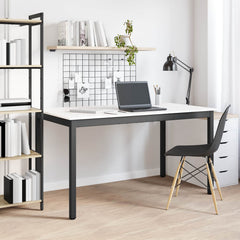 vidaXL Dining Table White 140 x 80 x 75 cm Solid Pine Wood 4