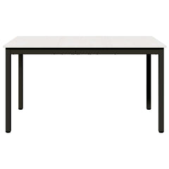 vidaXL Dining Table White 140 x 80 x 75 cm Solid Pine Wood 5