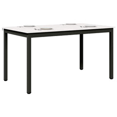 vidaXL Dining Table White 140 x 80 x 75 cm Solid Pine Wood 3