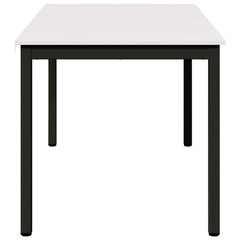 vidaXL Dining Table White 140 x 80 x 75 cm Solid Pine Wood 6