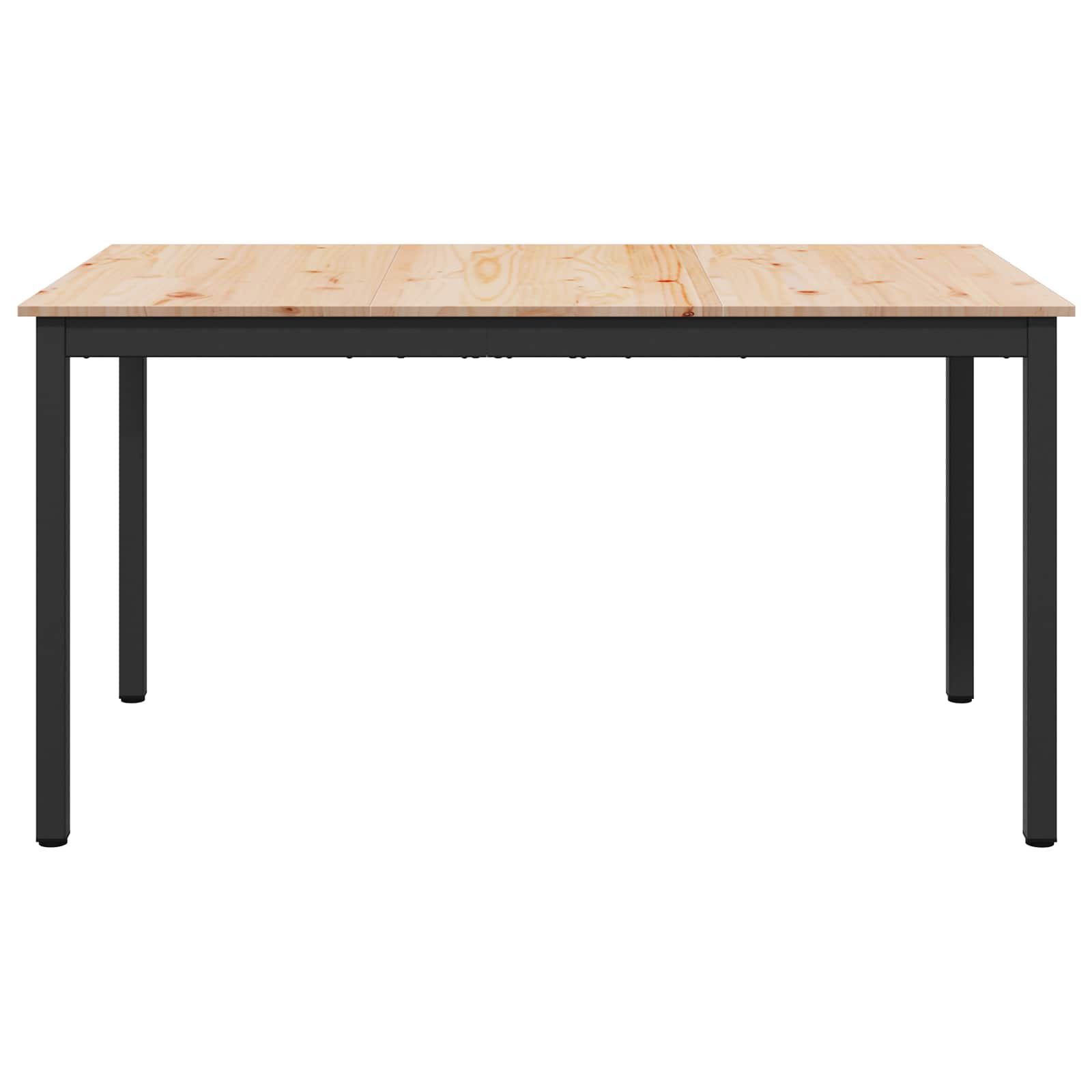 vidaXL Dining Table Natural 150 x 90 x 75 cm Solid Pine Wood 5