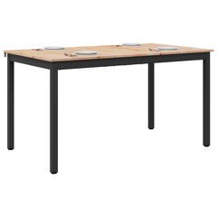 vidaXL Dining Table Natural 150 x 90 x 75 cm Solid Pine Wood 3