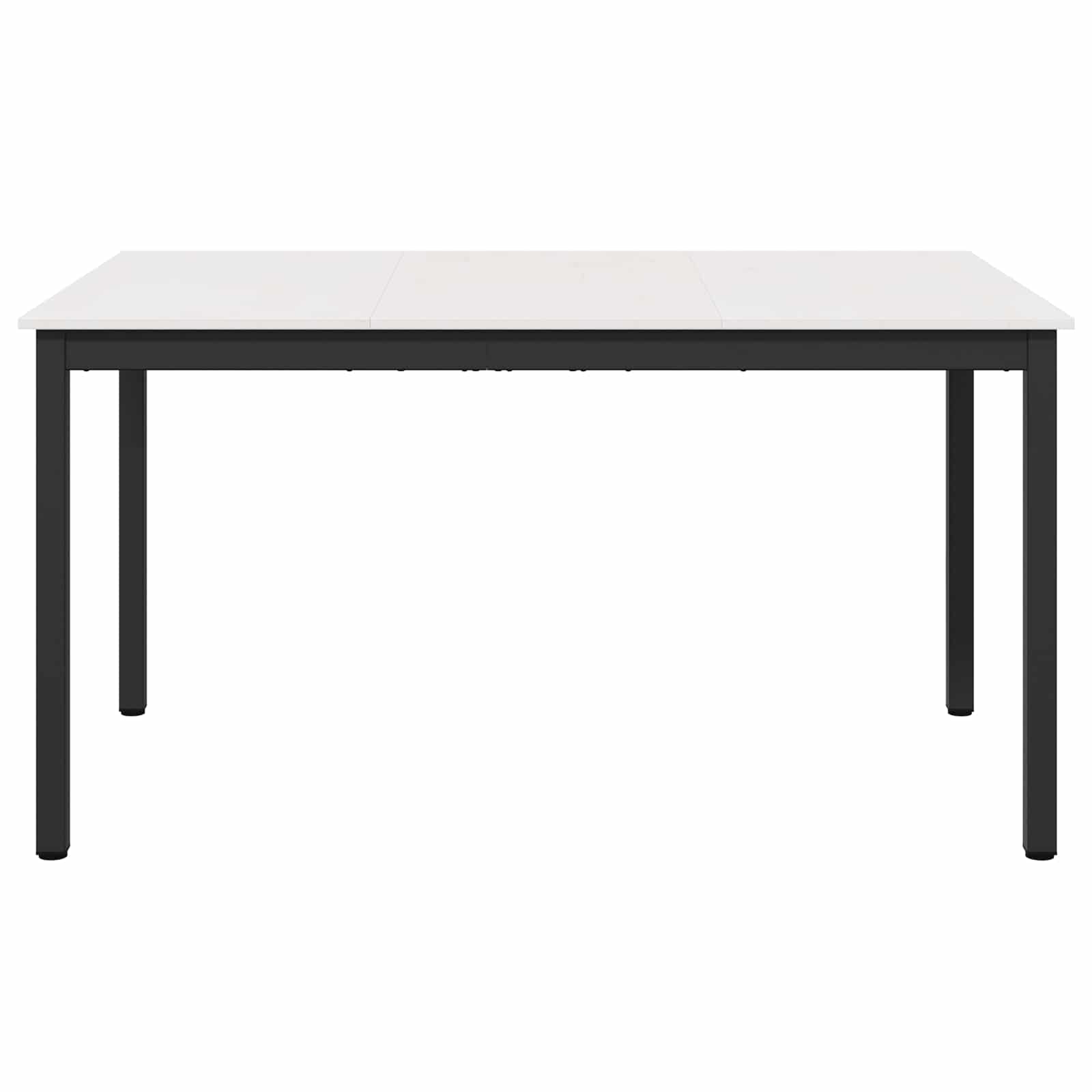 vidaXL Dining Table White 150 x 90 x 75 cm Solid Pine Wood 5