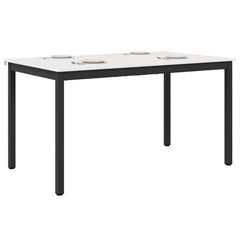 vidaXL Dining Table White 150 x 90 x 75 cm Solid Pine Wood 3