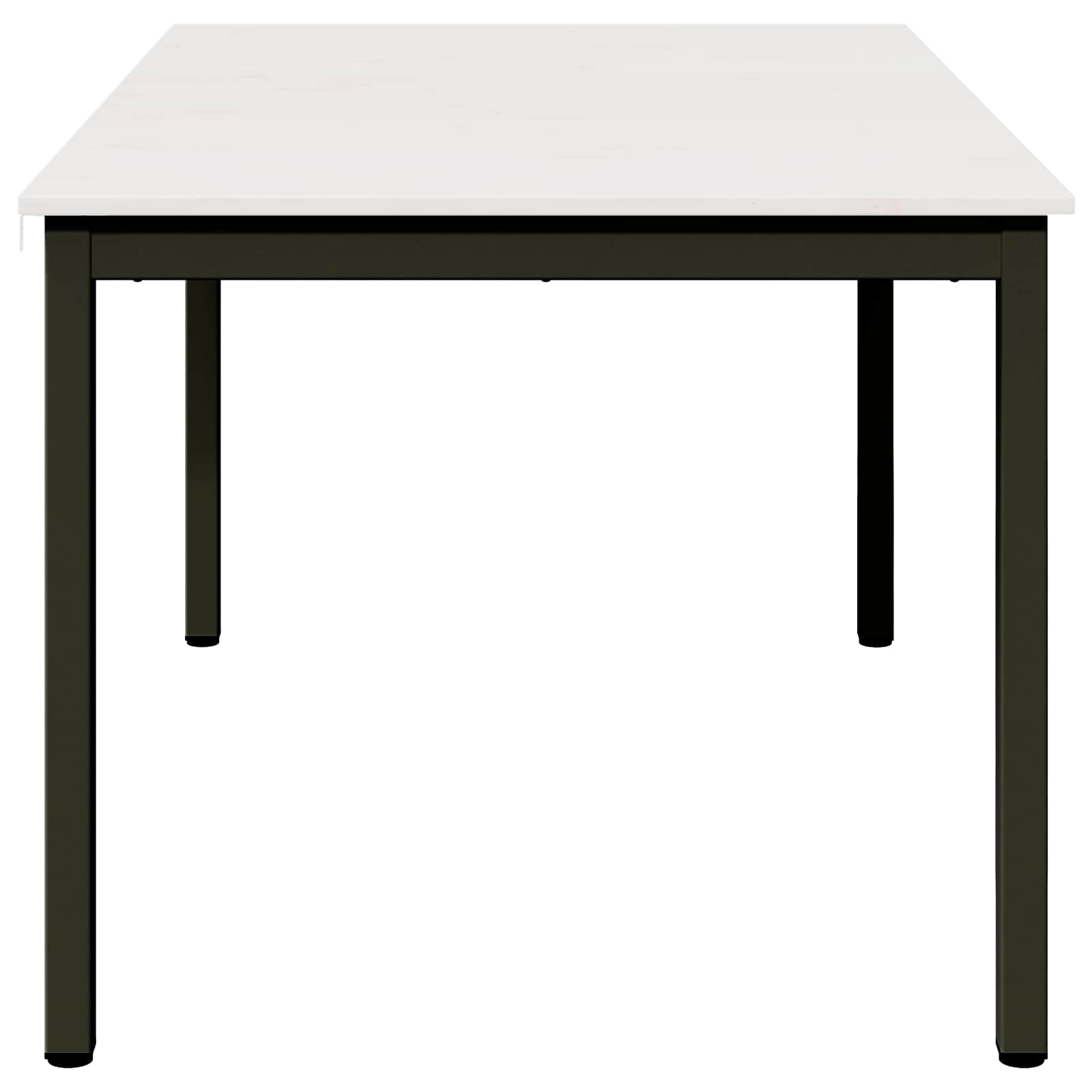 vidaXL Dining Table White 150 x 90 x 75 cm Solid Pine Wood 6