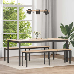 vidaXL Dining Table Natural 180 x 90 x 75 cm Solid Pine Wood 1