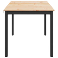 vidaXL Dining Table Natural 180 x 90 x 75 cm Solid Pine Wood 6