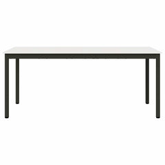 vidaXL Dining Table White 180 x 90 x 75 cm Solid Pine Wood 5