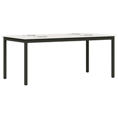 vidaXL Dining Table White 180 x 90 x 75 cm Solid Pine Wood 3