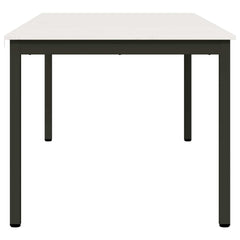 vidaXL Dining Table White 180 x 90 x 75 cm Solid Pine Wood 6