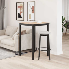 vidaXL Bar Table 70 x 70 x 105 cm Solid Pine Wood Natural Square 4