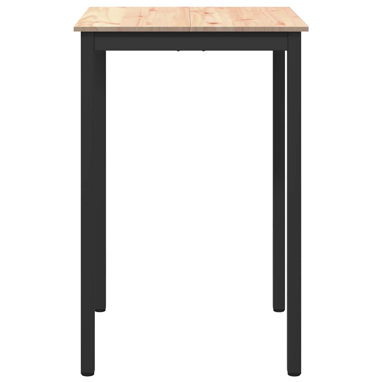vidaXL Bar Table 70 x 70 x 105 cm Solid Pine Wood Natural Square 5