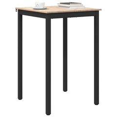 vidaXL Bar Table 70 x 70 x 105 cm Solid Pine Wood Natural Square 3