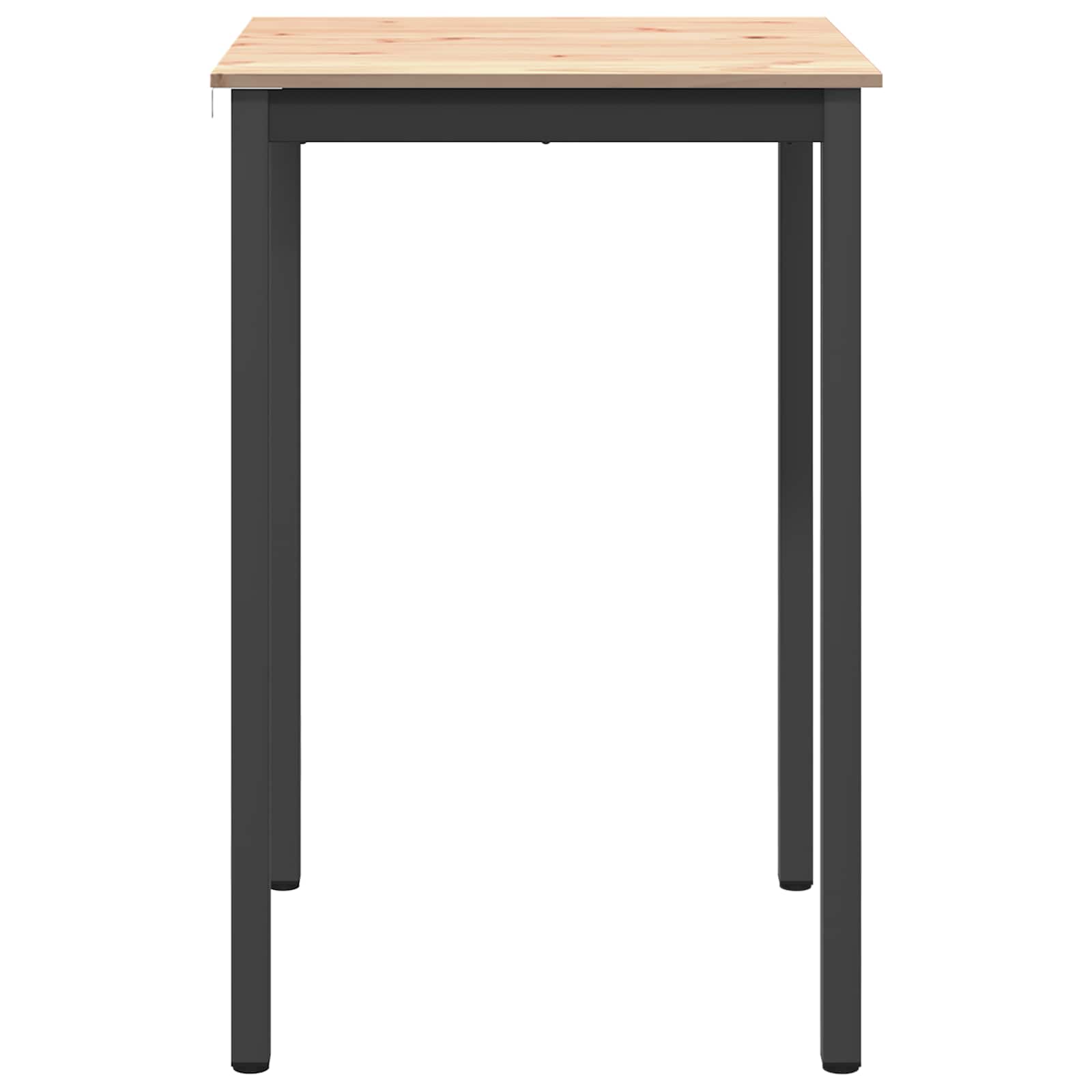 vidaXL Bar Table 70 x 70 x 105 cm Solid Pine Wood Natural Square 6