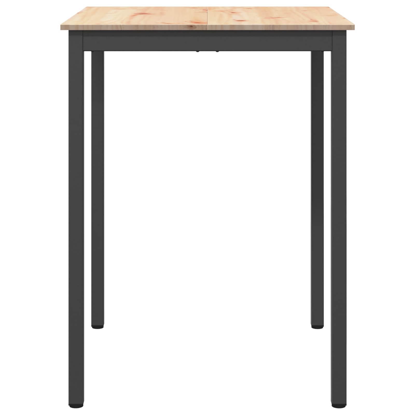 vidaXL Bar Table 80 x 80 x 105 cm Solid Pine Wood Natural Square 5