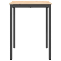 vidaXL Bar Table 80 x 80 x 105 cm Solid Pine Wood Natural Square 6