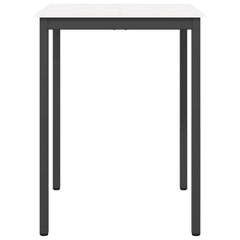 vidaXL Bar Table White 80 x 80 x 105 cm Solid Pine Wood 5