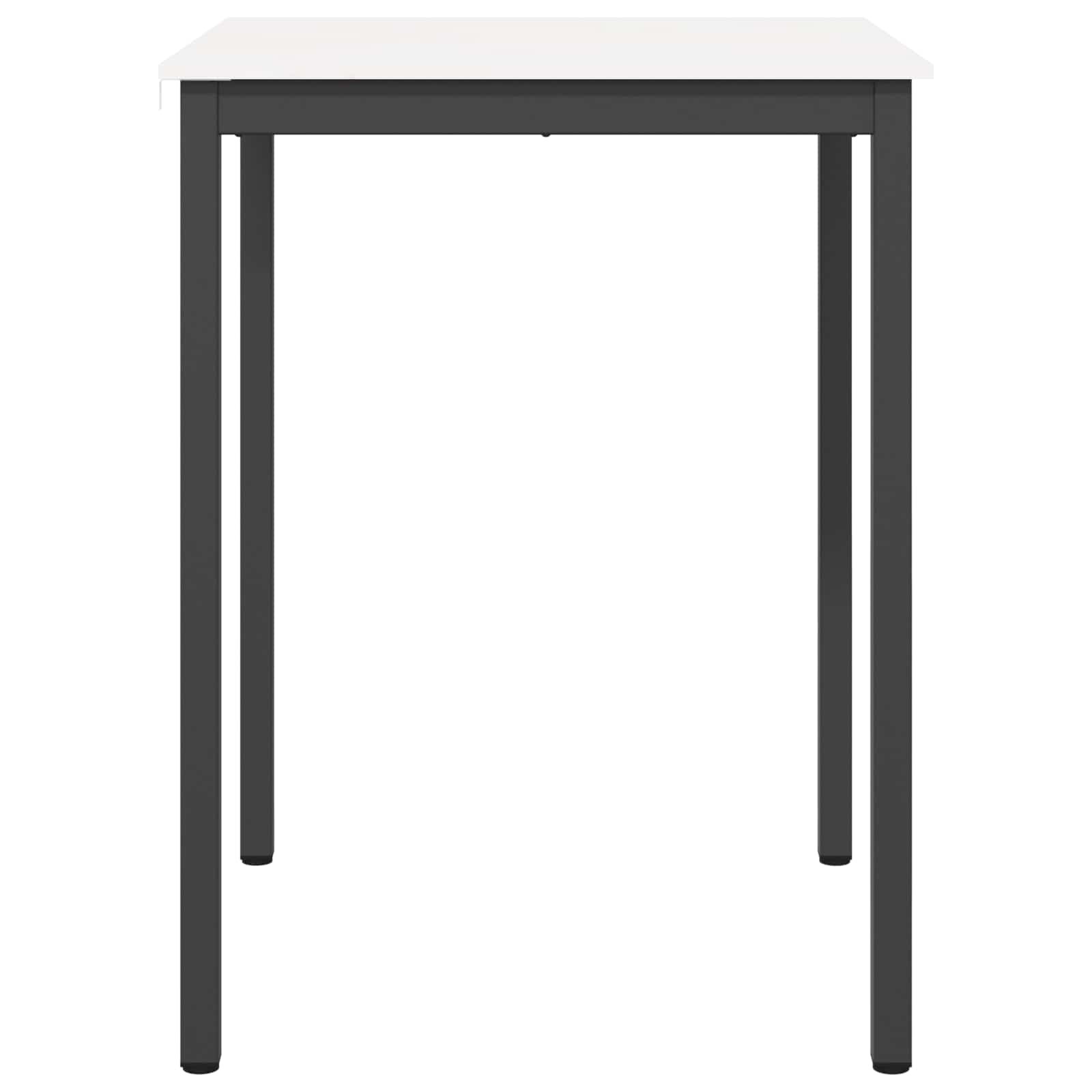 vidaXL Bar Table White 80 x 80 x 105 cm Solid Pine Wood 6