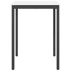 vidaXL Bar Table White 80 x 80 x 105 cm Solid Pine Wood 6
