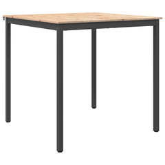 vidaXL Bar Table 110 x 110 x 105 cm Solid Pine Wood Natural Square 2