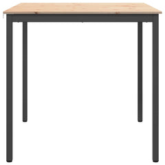 vidaXL Bar Table 110 x 110 x 105 cm Solid Pine Wood Natural Square 6