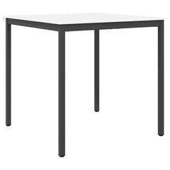 vidaXL Bar Table White 110 x 110 x 105 cm Solid Pine Wood 2