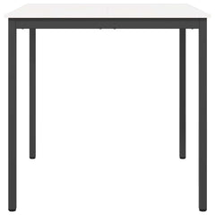 vidaXL Bar Table White 110 x 110 x 105 cm Solid Pine Wood 5