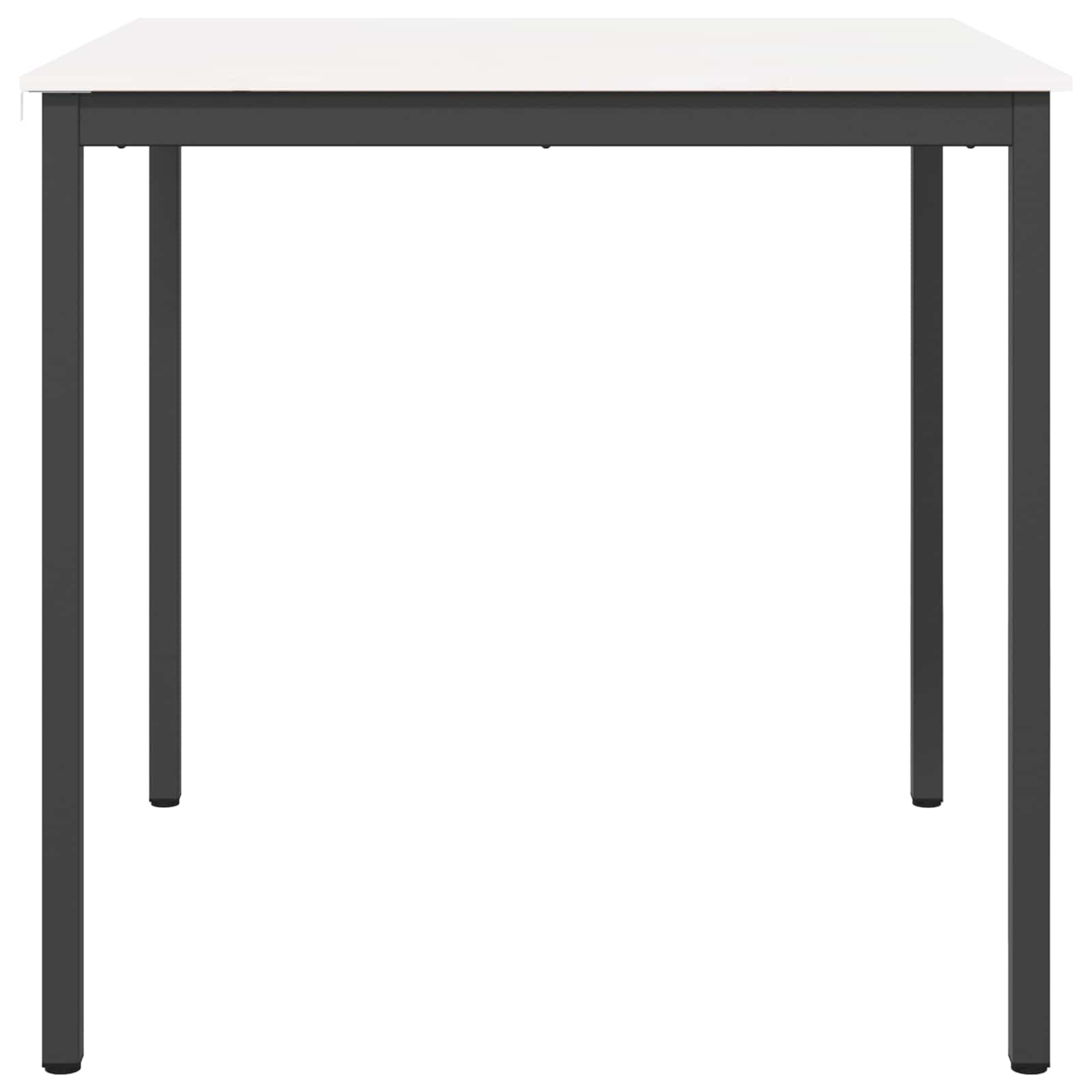 vidaXL Bar Table White 110 x 110 x 105 cm Solid Pine Wood 6