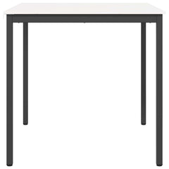 vidaXL Bar Table White 110 x 110 x 105 cm Solid Pine Wood 6