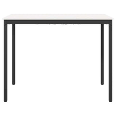 vidaXL Bar Table White 140 x 80 x 105 cm Solid Pine Wood 5