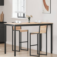 vidaXL Bar Table 150 x 80 x 105 cm Solid Pine Wood Natural Rectangular 1