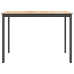 vidaXL Bar Table 150 x 80 x 105 cm Solid Pine Wood Natural Rectangular 5